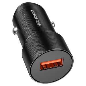 borofone-bz19a-wisdom-single-port-qc3-car-charger-black