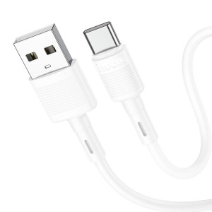 hoco-x83-victory-charging-data-cable-usb-to-tc-white