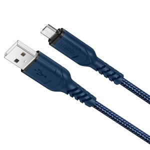 hoco-x59-victory-charging-data-cable-for-micro-usb-blue