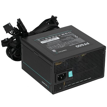 Блок питания DEEPCOOL PF600 [R-PF600D-HA0B-WDEU] черный в магазине PartsOkey.ru в Ростове на Дону, Краснодаре и Москве